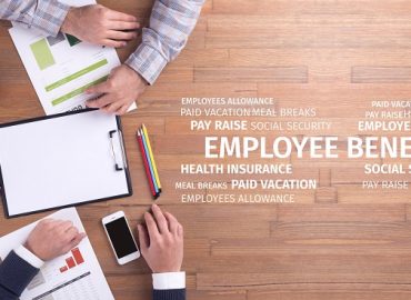 Business Concept: Employee Benefits Word Cloud